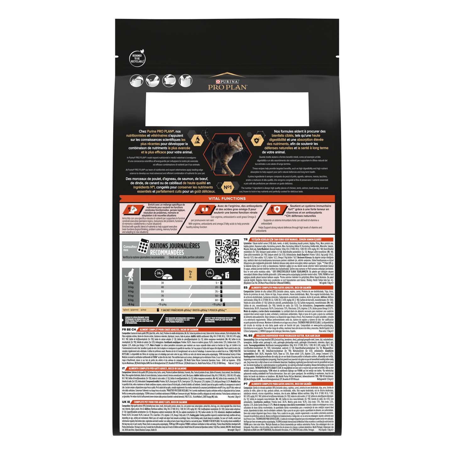 Purina Pro Plan Adult Vital Functions Somon