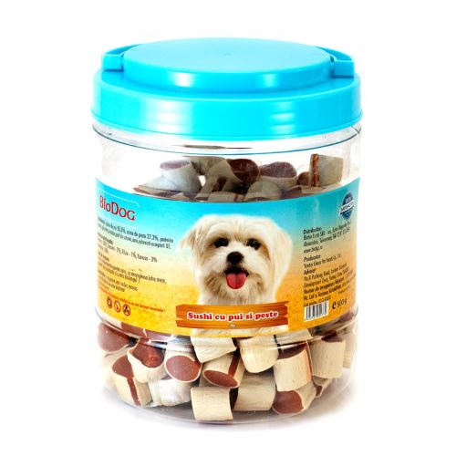 Recompense Biodog sushi cu pui si peste