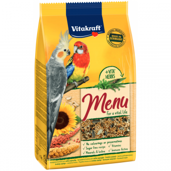 Hrana Vitakraft pentru nimfe meniu
